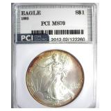 1995 Silver Eagle MS70 LISTS $1550