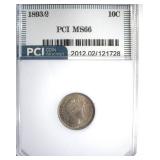 1893/2 Dime MS66 LISTS $11500