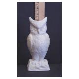 Vtg Irish Belleek Porcelain Owl Vase