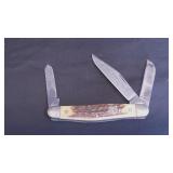 Boker Tree Brand Trapper Stag Handle Pocket Knife