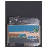 Vtg Souvenir Lincoln Lanes Lighter - Japan