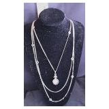 Vtg Alsta 17-Jewel Pendant Necklace Watch