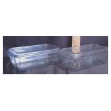 Vtg Fire-King Sapphire Blue Philbe Glass Loaf Pans