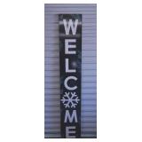 6Ft Welcome Sign - Black/White