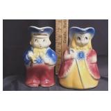 1940s Shawnee Little Boy Blue/Bo Peep Creamers