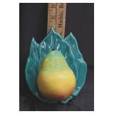 Vtg Pear on a Leaf Wall Pocket McCoy?
