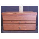 Wooden Felt Lined Jewelry Box