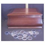 Coin Collectors Cabinet w/Extra Coin Protectors