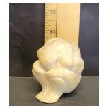 Hand Carved Wooden Weeping Buddha Yogi Figure