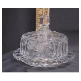 Annahï¿½tte Lead Crystal Covered Butter/Cheese Dish
