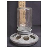 Small Vtg Galvanized Chicken Feeder