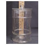 Blown Barrell Form Apothecary Jar W/Pontil Mark