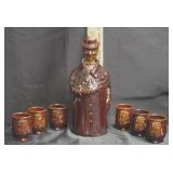 Vtg  Japan Figural Decanter Set