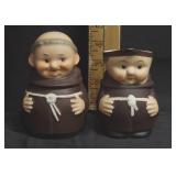 Vtg Goebel Friar Tuck Monk Creamer & Sugar