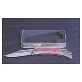 Customized Engraved Wood Folding Pocket Knife