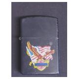 Vtg Black Matte Windproof Lighter