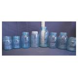 Early/Mid 1900's Blue Ball Perfect Mason Jars