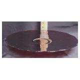Indiana Glass Amberina Pedestal Cake Plate