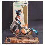 Blic Tin Plate Toy Woodpecker Clockwork Wind Up