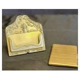 Vtg Evans Metal Cigarette Case/Card Holder