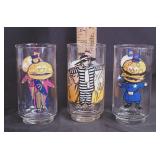 1970s McDonald's Collector Series Drinking Glasses