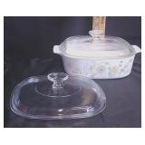 Vtg CorningWare 2qt Casserole Floral Bouquet