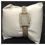Vtg Charter Club Gold-tone Cuff Watch