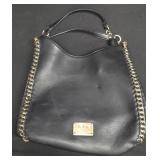 BeBe Faux Leather Black Hobo Shoulder Bag