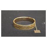 Dunn ros Gold Filled hinged bangle bracelet