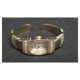 Gold-tone Vivani quartz cuff watch