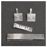 Swank Silver-tone Metal Tie Bar/Tie Tacks