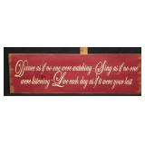 Painted Wooden Dance Sign