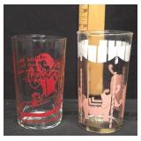 Vtg Character Glasses - Snow White/Carosel