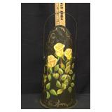 Hand Painted Metal Coal Scuttle Bucket