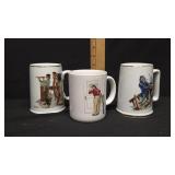Lot of Norman Rockwell Mugs