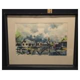 Mid-20th-century watercolor painting