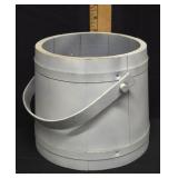 Painted Wooden Firkin Sugar Bucket