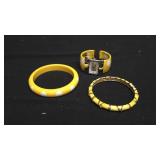 Yellow Xanadu quartz Watch and Bangles