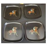 Couroc of Monterey Churchill Downs Serving Trays