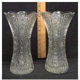 Lot of Heavy Crystal Vases
