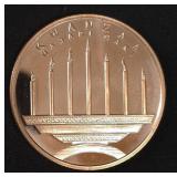 1oz .999 Fine Copper Bullion Round Kwanzaa