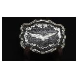 Soaring Eagle silver-toned belt buckle