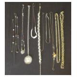 Lot of Gold/Silver Tone Necklaces