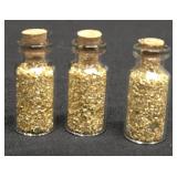 Lot of 3 Vials of Gold Flecks
