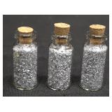 Lot of 3 Vials of Silver Flecks