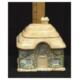 Vtg Teleflora Cottage Cookie Jar