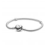 PANDORA Sterling Silver Snake Charm Bracelet 6.3