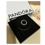 Pandora Silver Sparkling Wishbone Ring