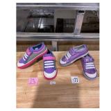 Gently Used Girls Kids Sneakers 2-Pack  Sizes 1113