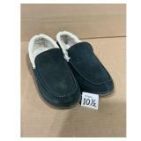Dark Suede Moccasin Slippers Mens 10 Gently Used